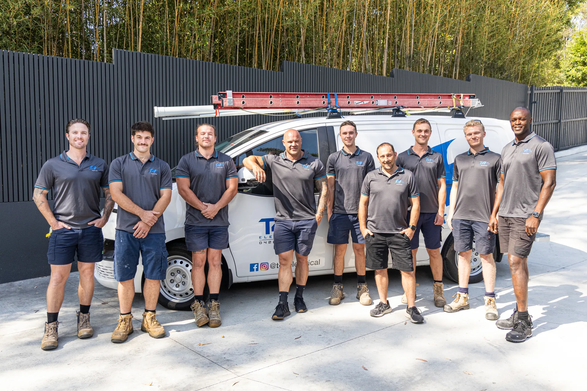 The Air Conditioning Coomera team with a service van